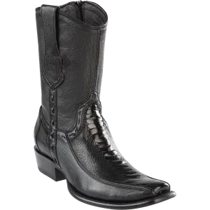 Botas de Avestruz Pata con Venado Corta Horma Dubai WW-279BF0505