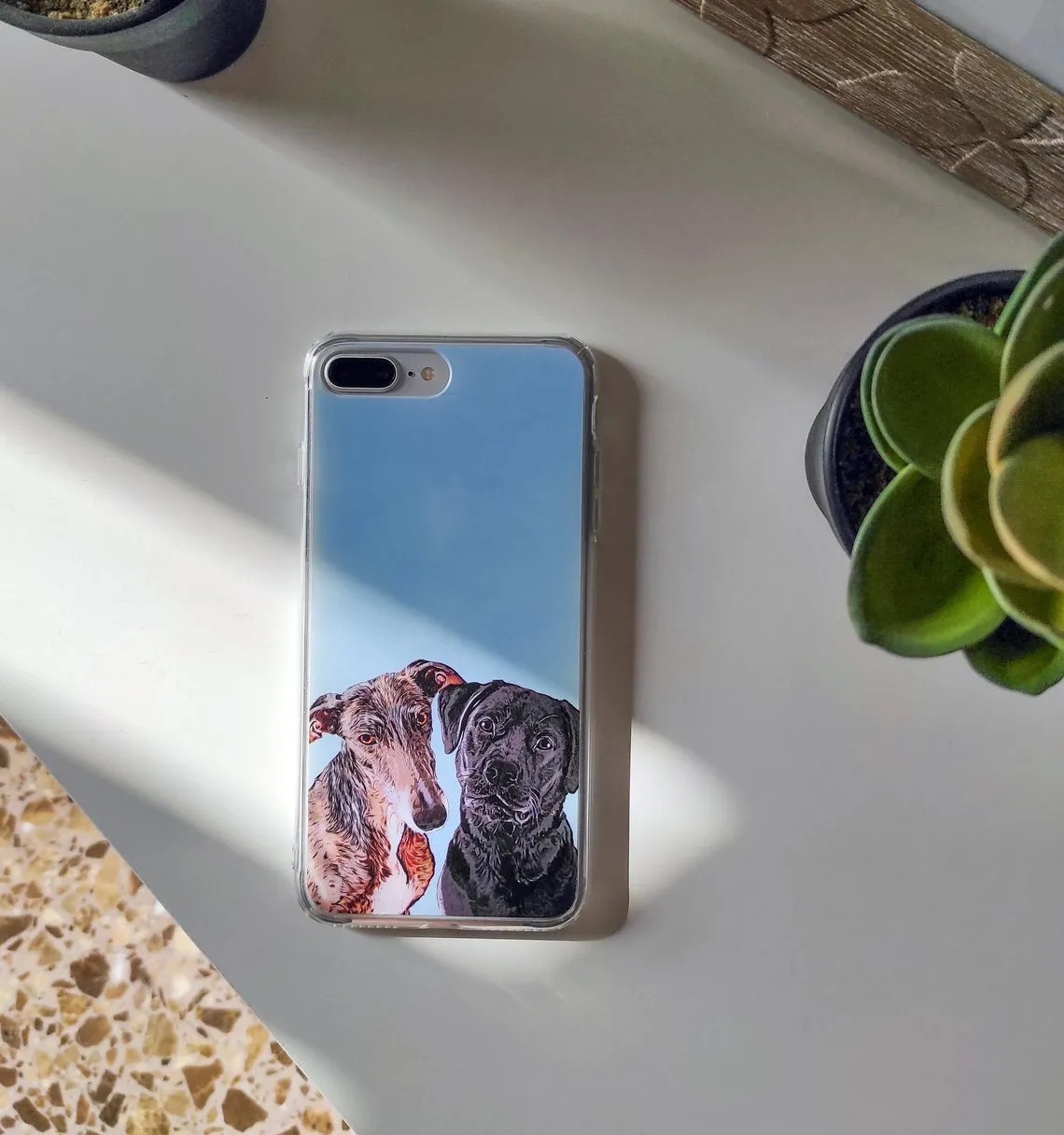 Funda de Móvil con tu Mascota con fondo divertido
