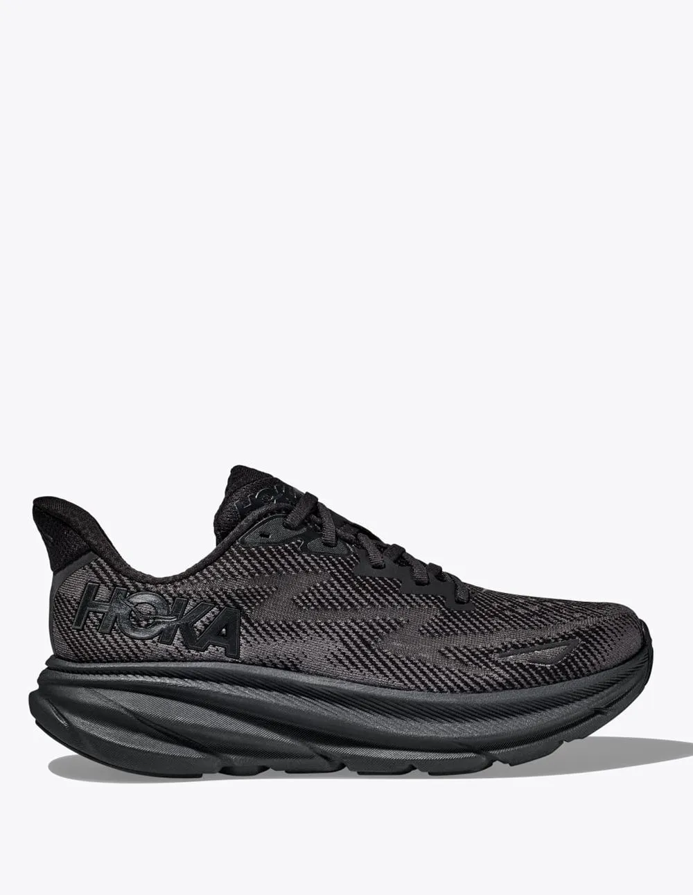 Hoka Clifton 9 Negras Mujer