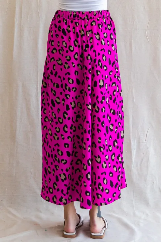 LEOPARD PRINT MAXI SKIRT