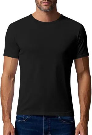Men Summer T Shirt Short Sleeve Workout Breathable Athletic Running Tees Tops Super Soft Well-Crafted Classic Tee