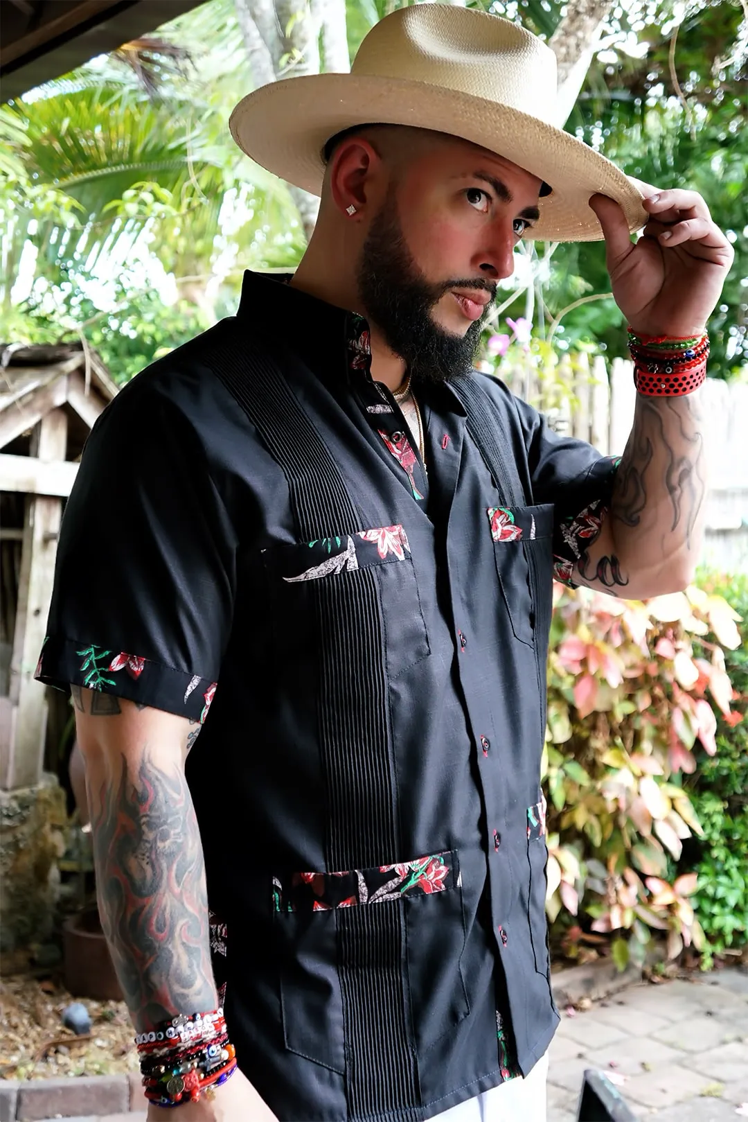 Midnight in Maui Guayabera