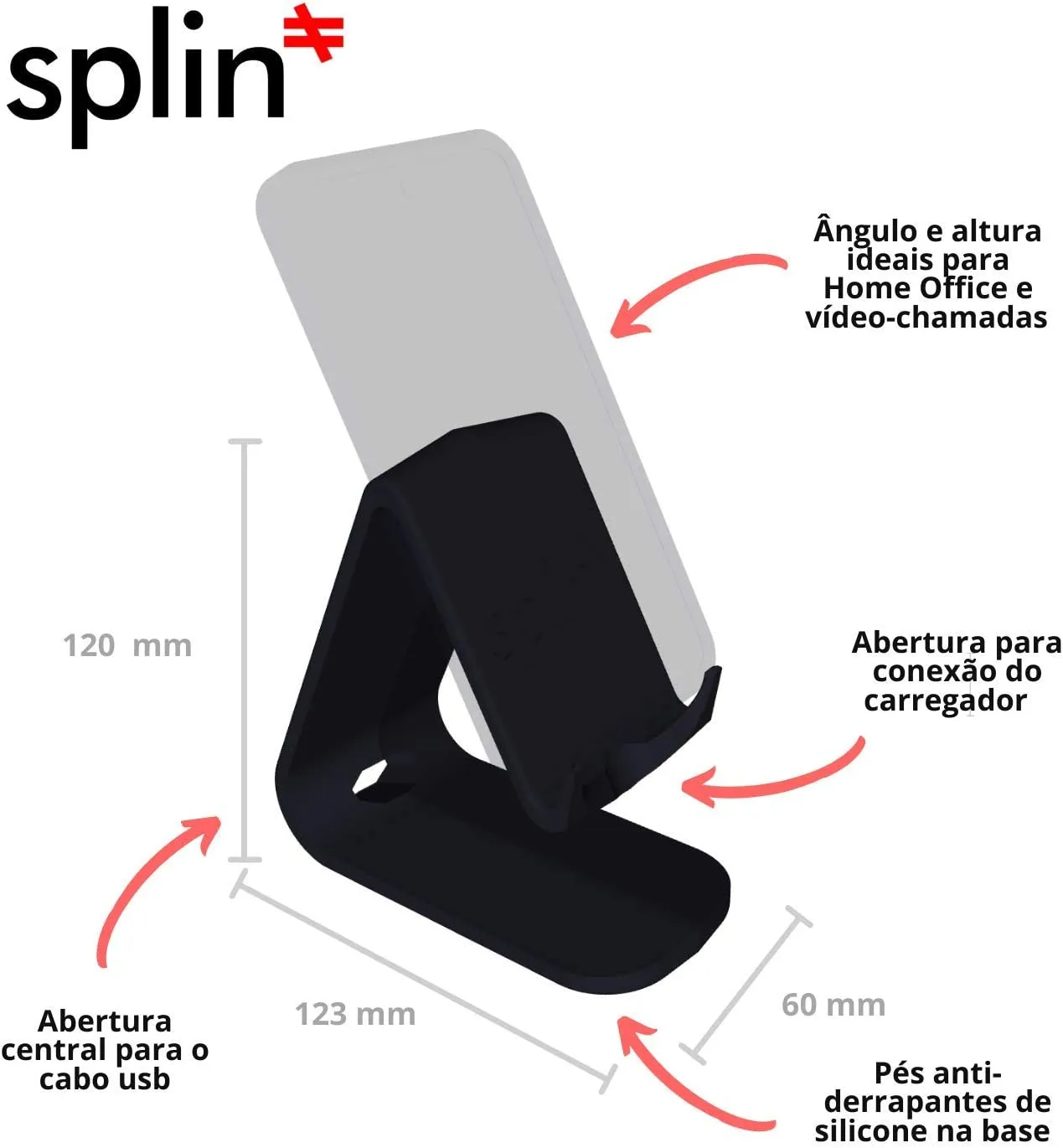 Suporte Celular Tablet Mesa Apoio Universal Video Call Live