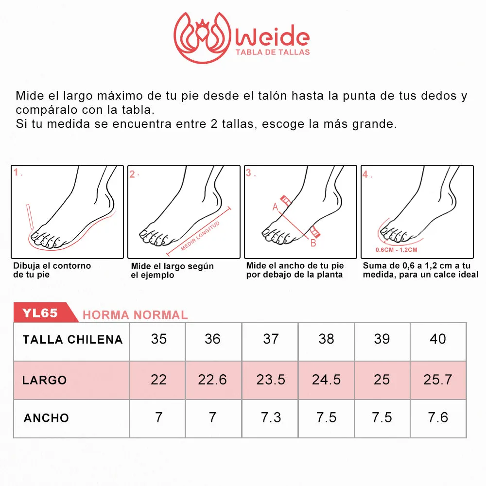 ZAPATOS MARY JANE MUJER BURDEO WEIDE YL65